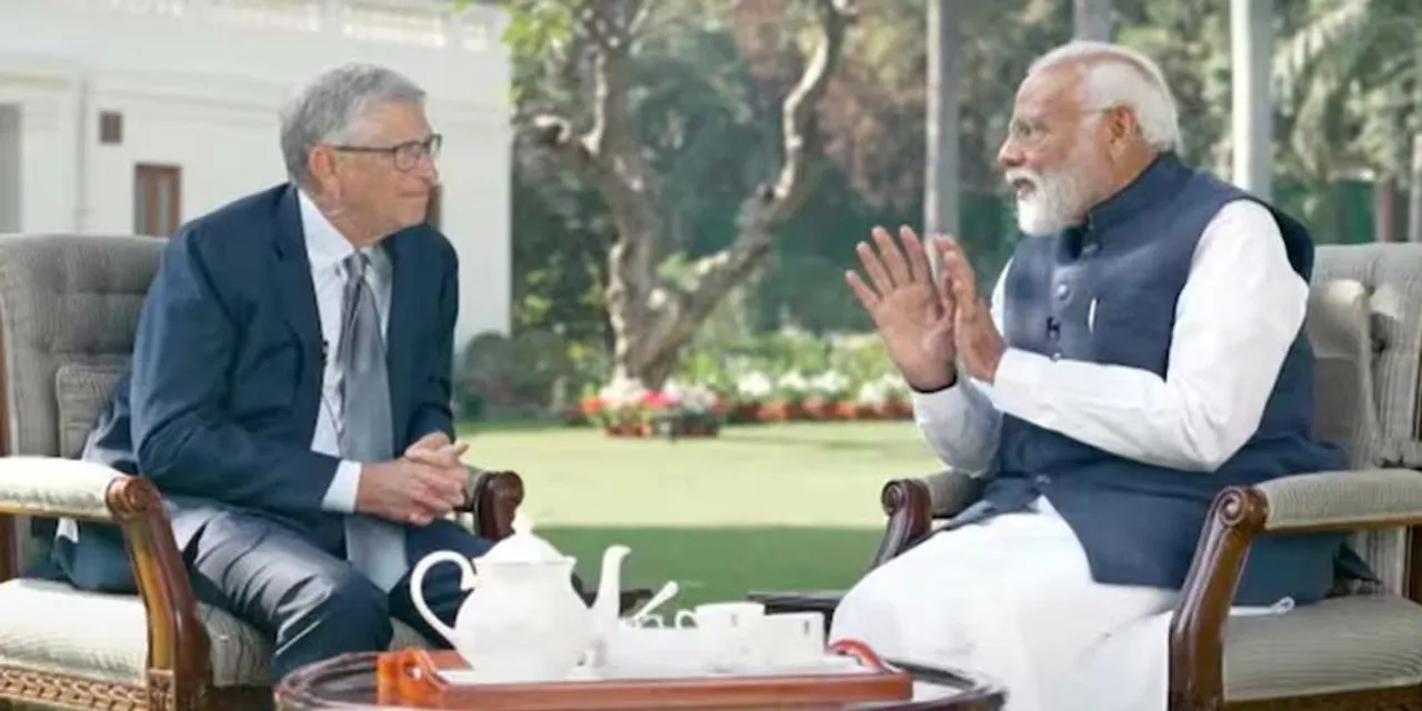 modi and bill gates