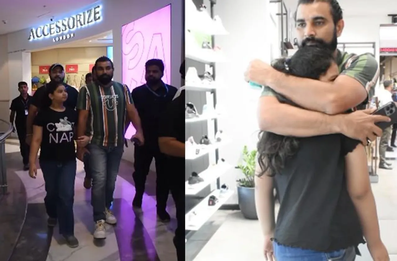 mohammad shami  shares emotional post meets his daughter aaira after a long time
