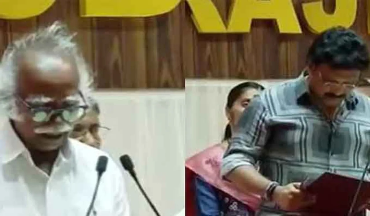 മന്ത്രിമാരായി സത്യപ്രതിജ്ഞ ചെയ്ത് കെ ബി ഗണേഷ് കുമാറും രാമചന്ദ്രന്‍ കടന്നപ്പള്ളിയും