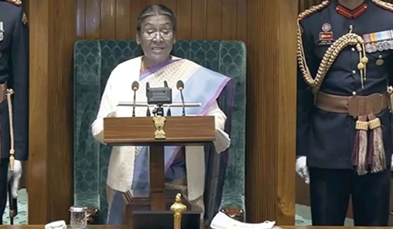 ''വികസനമികവിൽ ഇന്ത്യ''; പാർലമെന്റിൽ രണ്ടാം മോദി സര്‍ക്കാരിന്‍റെ നേട്ടങ്ങള്‍ വിവരിച്ച് രാഷട്രപതി ദ്രൗപതി മുർമു