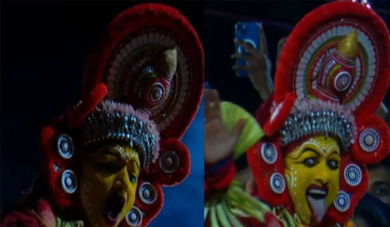 തെയ്യത്തറയില്‍ ചുവട് വച്ച് പഞ്ചുരുളി; ആറ്റുകാല്‍ ക്ഷേത്രത്തില്‍ തെയ്യത്തെ നേരില്‍ കാണാനെത്തിയത് നിരവധി പേര്‍
