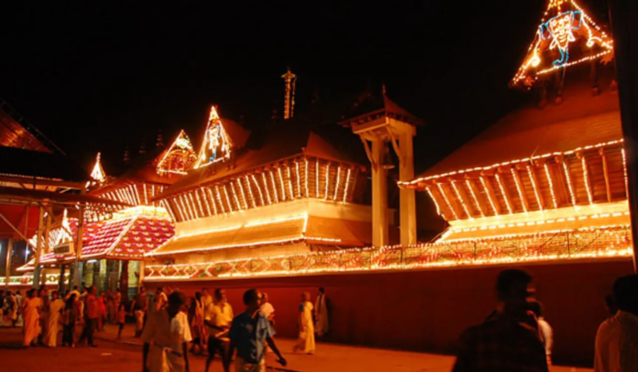 ഗുരുവായൂര്‍ ക്ഷേത്രത്തില്‍ പിള്ളേര് താലപ്പൊലി
