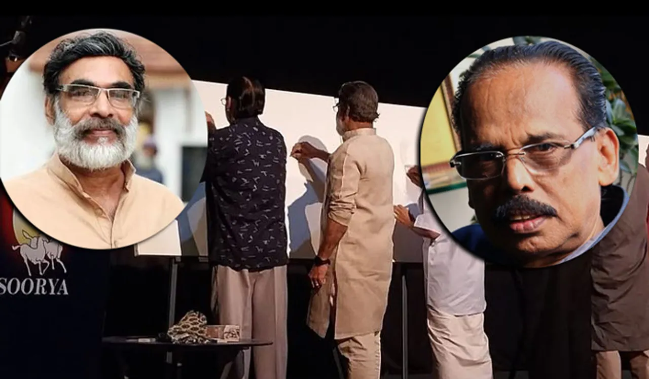 വരയിലും വര്‍ണ്ണത്തിലും വിസ്മയം തീര്‍ത്ത് ബി ഡി ദത്തനും നേമം പുഷ്പരാജും