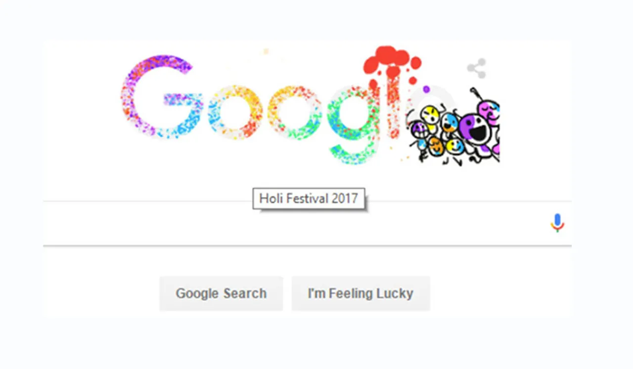 ഹോളി ആഘോഷത്തിൽ ഗൂഗിൾ