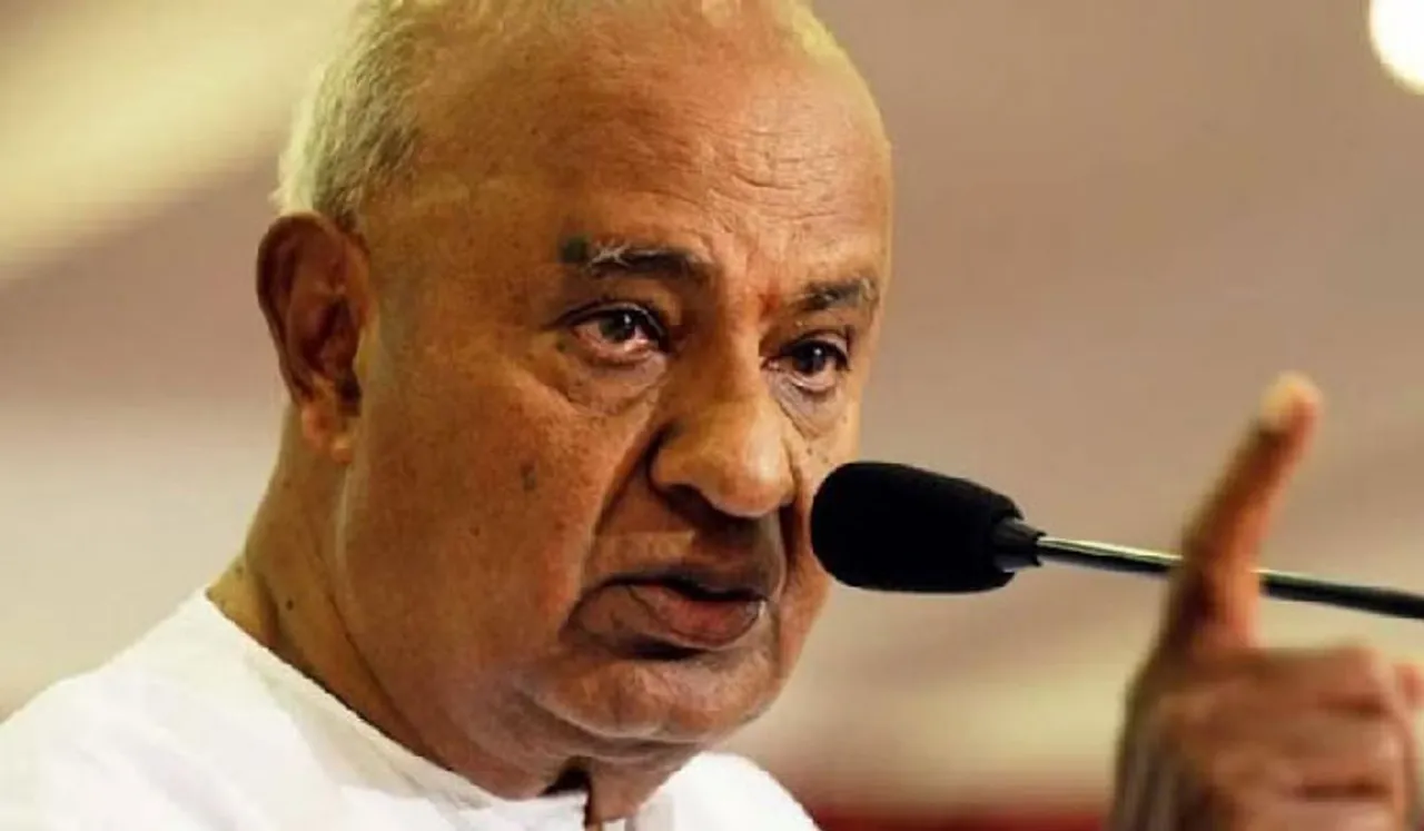 'ബിജെപിയുമായി  കൈക്കോർത്തത്  കോൺ​ഗ്രസിനെ തകർക്കാൻ ':ജെഡിഎസ് നേതാവ് എച്ച്.ഡി ദേവഗൗഡ