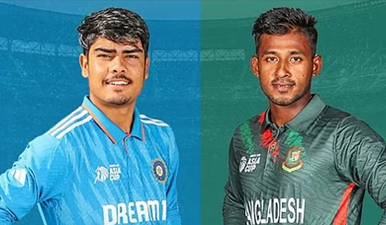 അണ്ടര്‍ 19 ക്രിക്കറ്റ് ലോകകപ്പ്; ബംഗ്ലാദേശിനെതിരെ ഇന്ത്യയുടെ പോരാട്ടം തുടങ്ങി