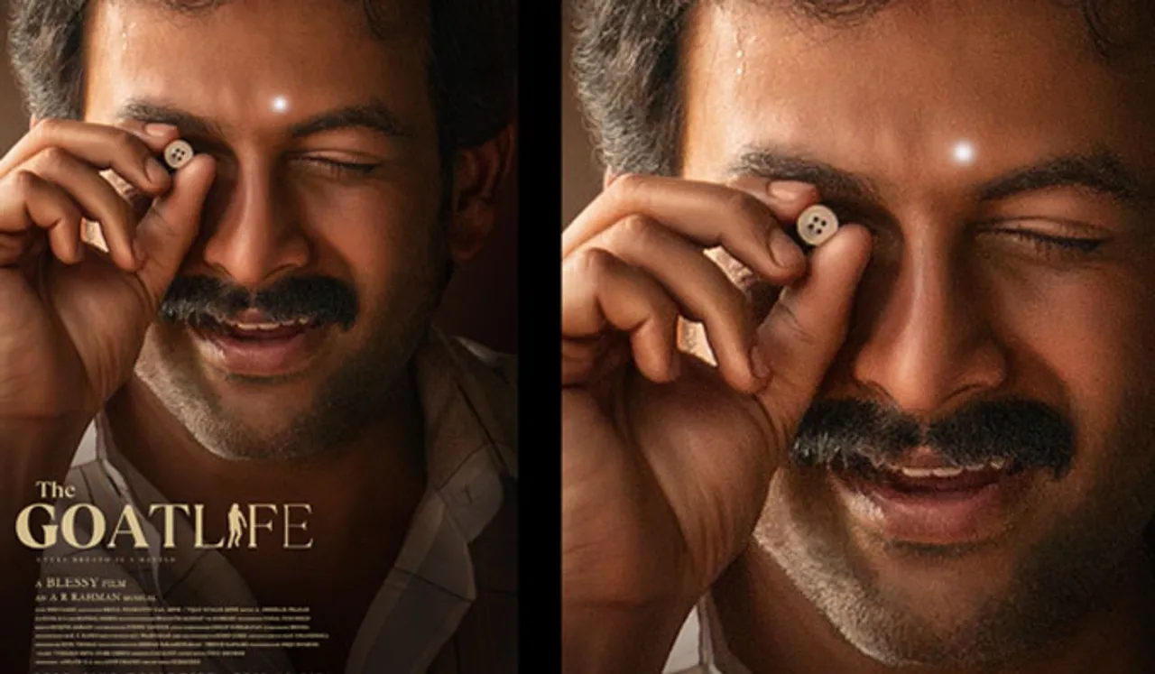 നജീബിന്റെ പുതിയ മുഖം, ആടുജീവിതം മൂന്നാം പോസ്റ്റര്‍, പുറത്തുവിട്ടത് ദുല്‍ഖര്‍