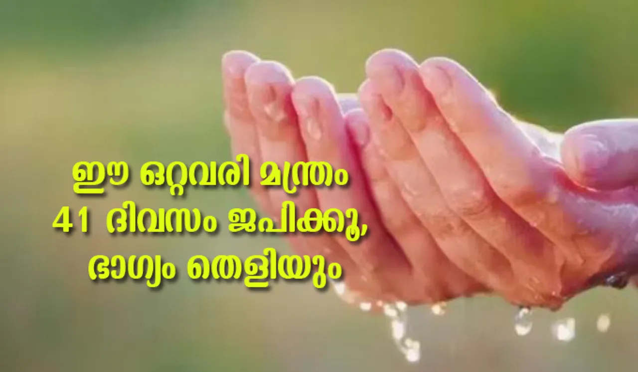 ഈ ഒറ്റവരി മന്ത്രം 41 ദിവസം ജപിക്കൂ, ഭാഗ്യം തെളിയും