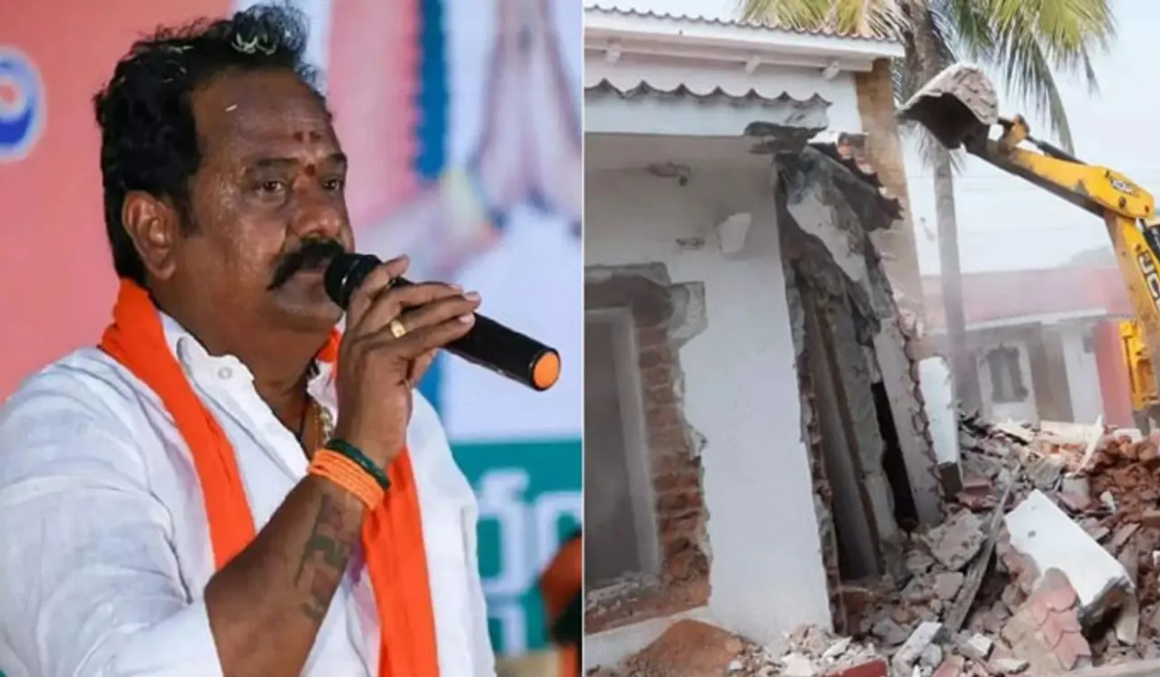 റോഡിന് വീതി കൂട്ടാന്‍ സ്വന്തം വീട് പൊളിച്ച്‌ ബിജെപി എംഎല്‍എ; തീരുമാനം ജനങ്ങളുടെ യാത്രാസൗകര്യം സു​ഗമമാക്കാനെന്ന് രമണ റെഡ്ഡി