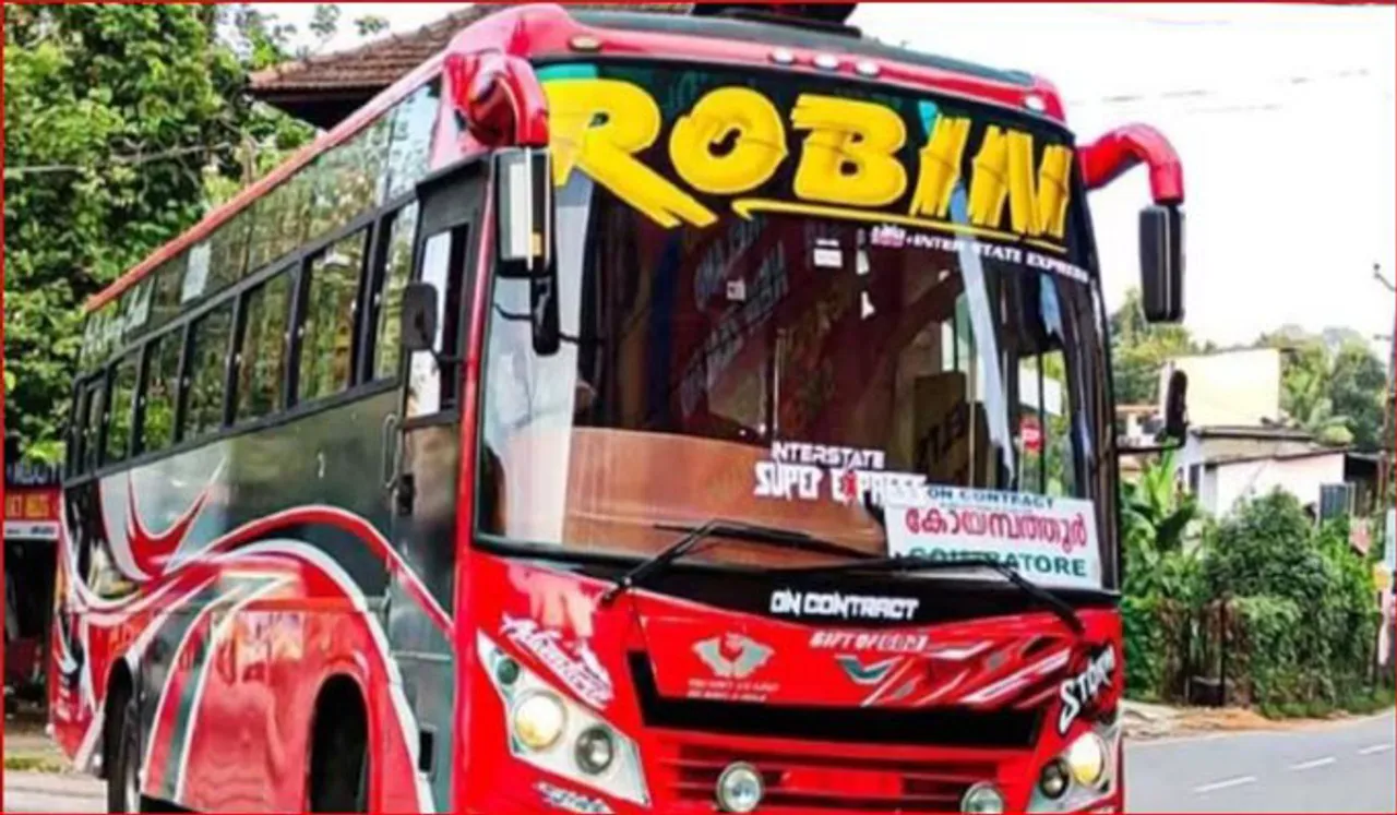 ഓട്ടം തുടങ്ങി റോബിന്‍ ബസ്; പിന്നാലെ പിഴ ഈടാക്കി എംവിഡി
