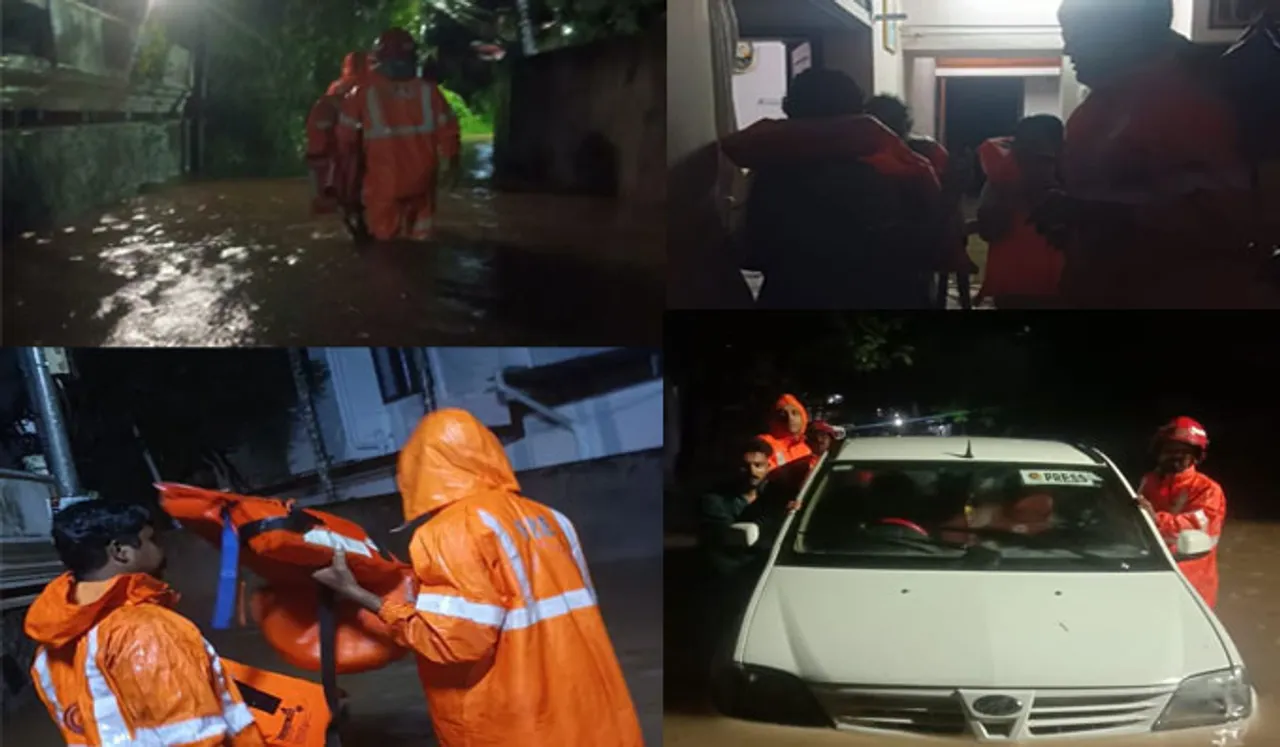 ശക്തമായ മഴയിൽ തലസ്ഥാനത്ത് വെള്ളക്കെട്ട് ; രക്ഷപ്രേവർത്തനത്തിൽ സജീവമായി അഗ്നിരക്ഷാ സേന