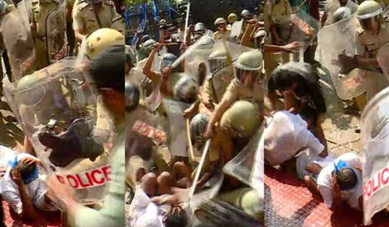സംഘര്‍ഷഭരിതമായി തലസ്ഥാനം; കെ എസ് യു മാര്‍ച്ചിന് നേരെ ജലപീരങ്കി