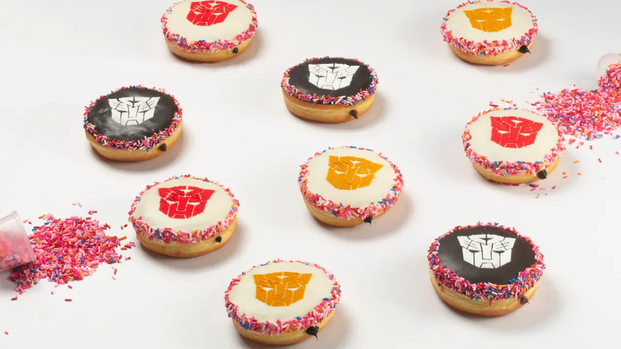 Transformers-themed donuts