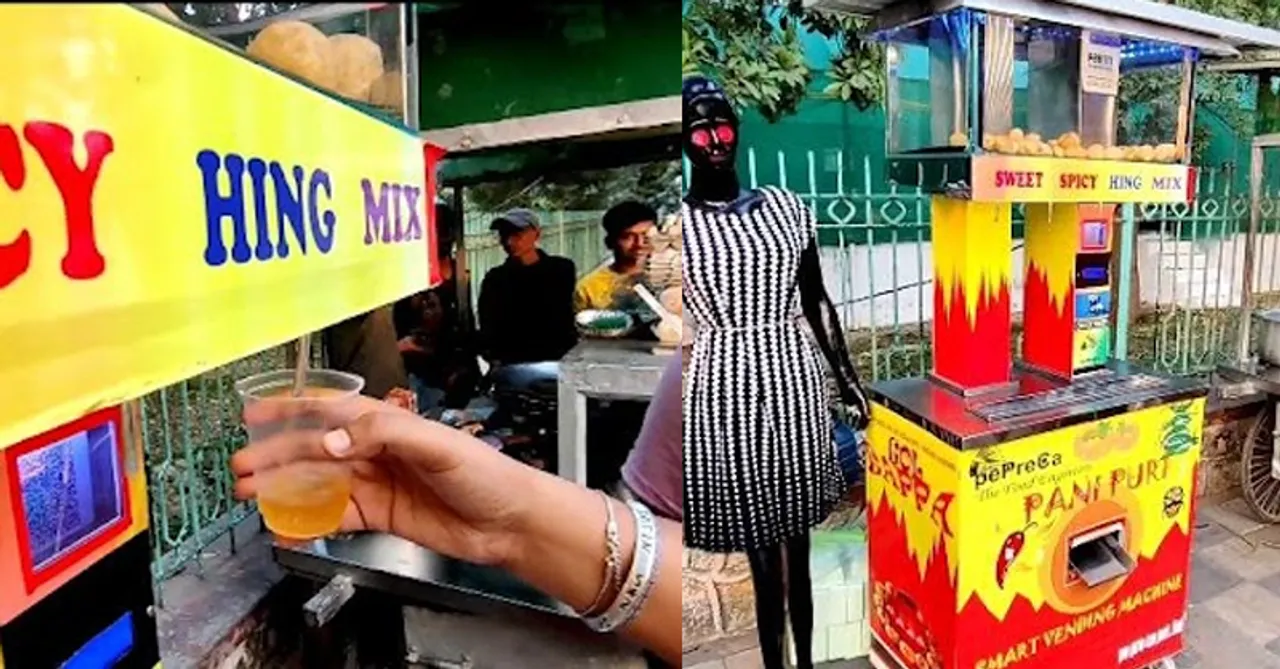 Robot Pani Puri! Delhi-based engineers designed a contactless Pani puri machine with an AI robot!
