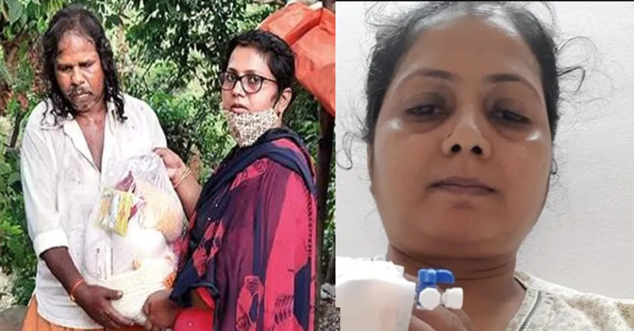 Shaheen Jamadar from Dharavi is a COVID warrior who continued helping people even from the hospital bed!