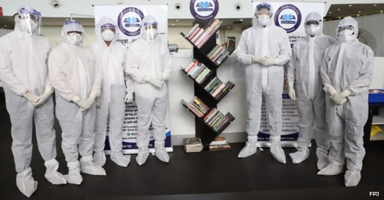 Navi Mumbai civic body opens a library at COVID care center for patients