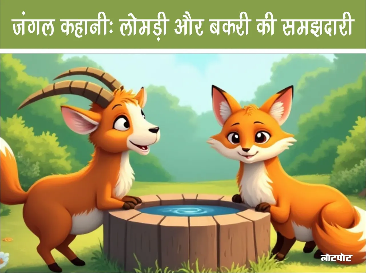 Jungle Story Wisdom of the Fox and the Goat