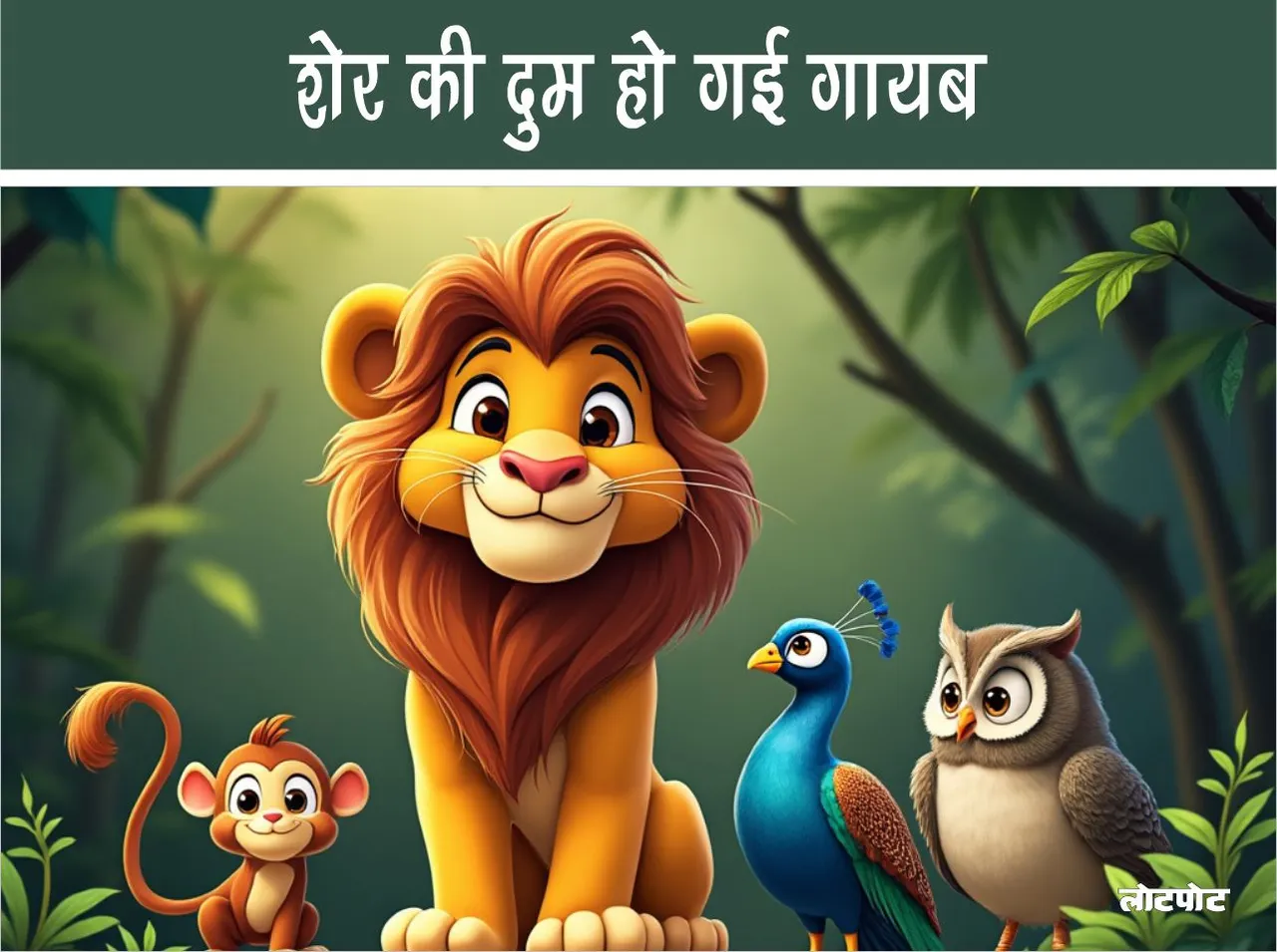 Interesting story of the jungle  The lion breath has disappeared