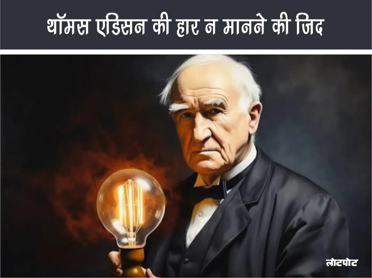 Thomas Edison stubbornness to never give up: a journey from failure to success