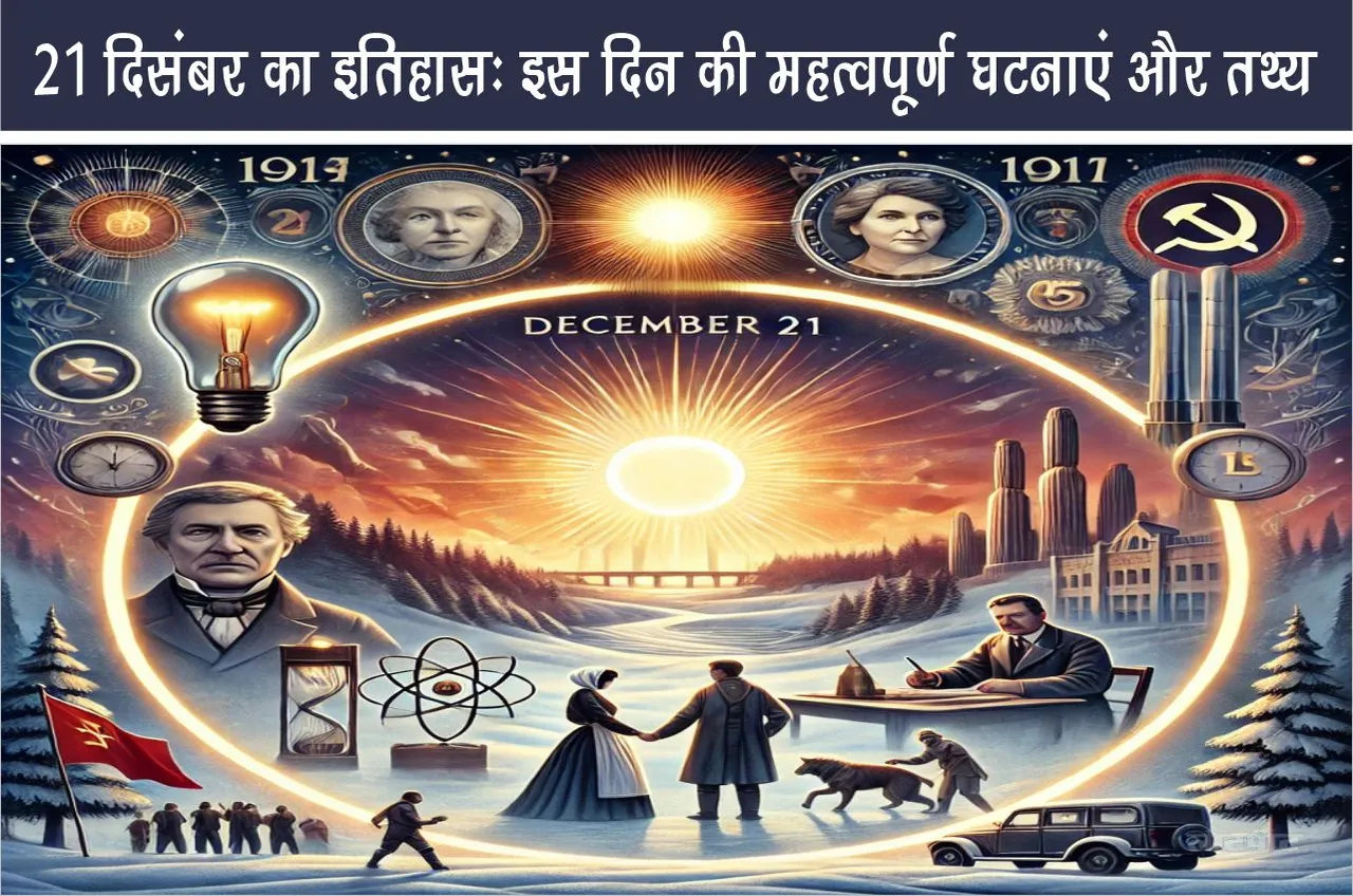 History of 21st December Important events and facts of this day