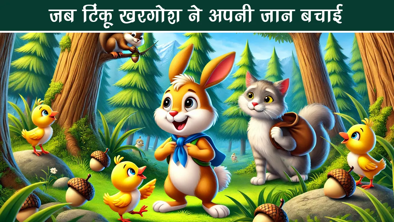 When tinku rabbit saved his life jungle story 