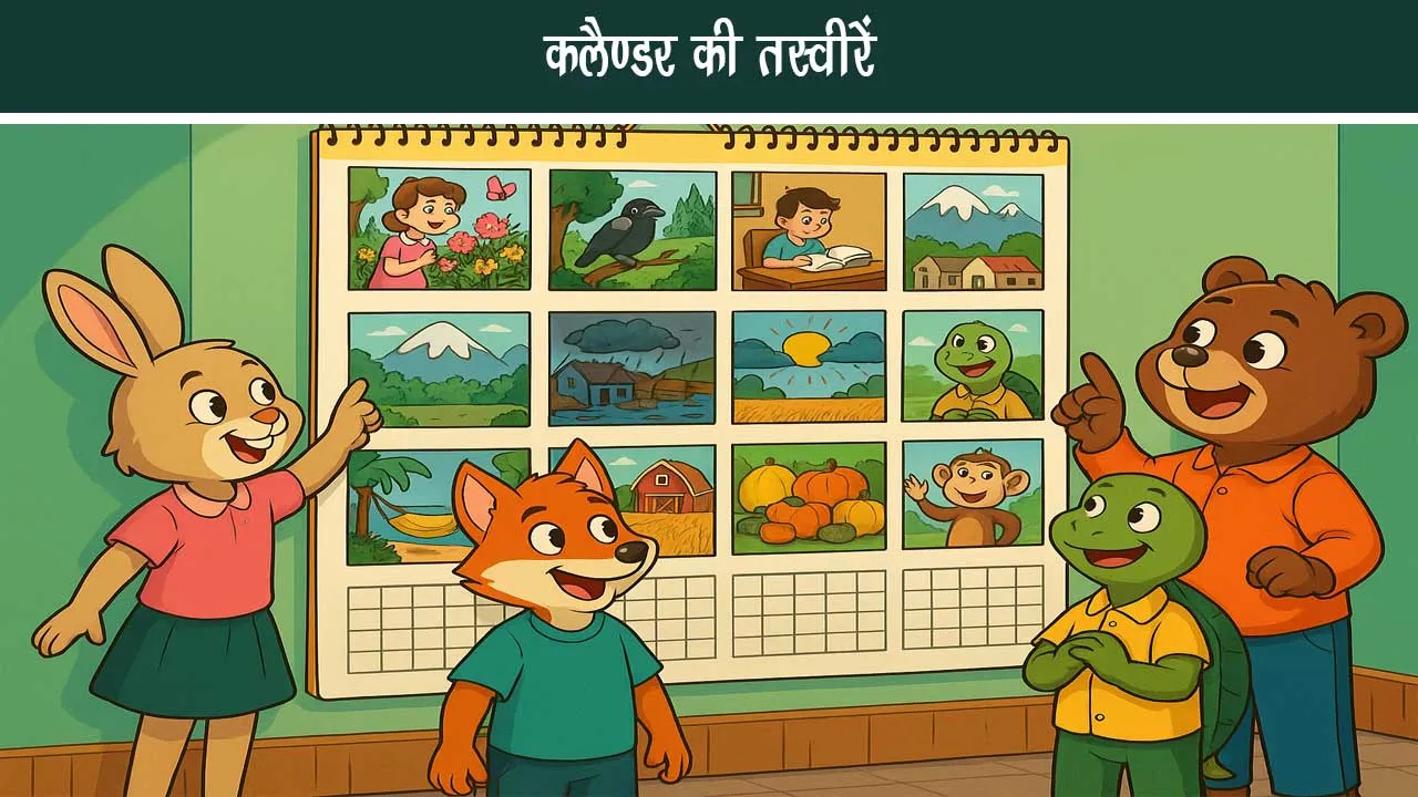 Hindi Kavita- Pictures of Calendar