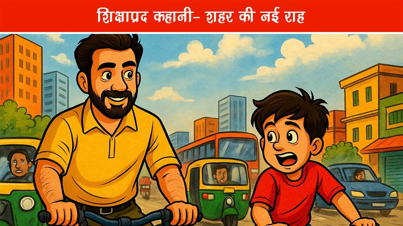 pita-aur-putra-shahar-ki-nayi-rah