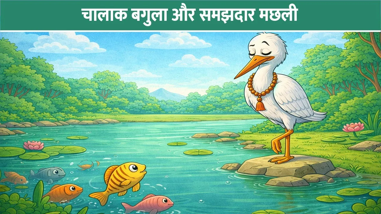 chalak-bagula-aur-samajhdar-machli-moral-story