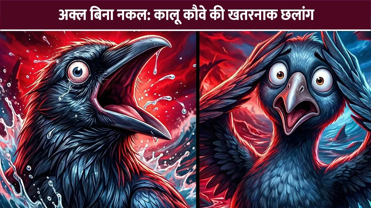 akl-bina-nakal-crow-fish-moral-story-hindi
