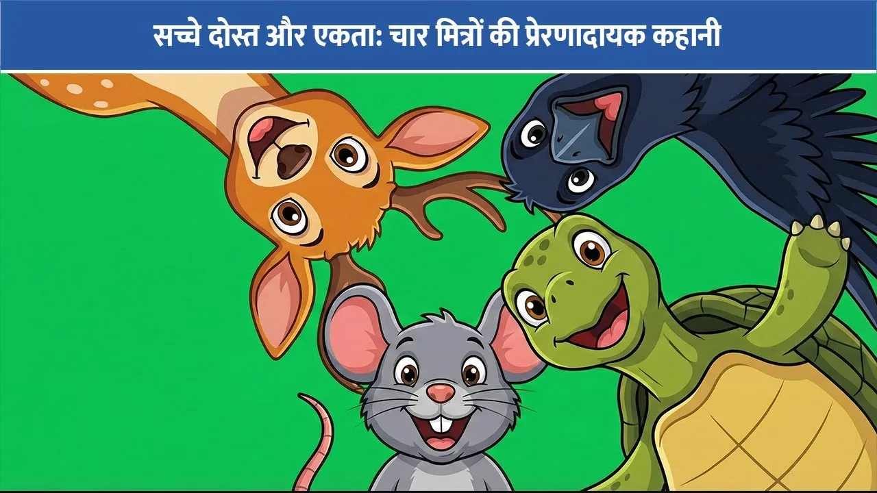 char-mitra-aur-ekta-ki-takat-hindi-story