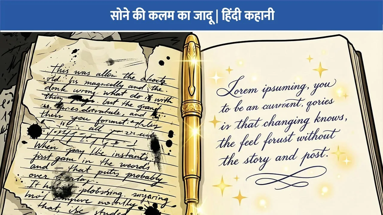 sone-ki-kalam-aur-raju-ki-mehnat-hindi-story