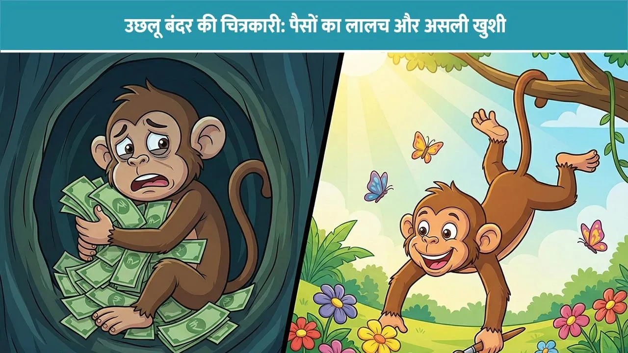 uchhlu-bandar-ki-chitrakari-greed-and-happiness-story-3