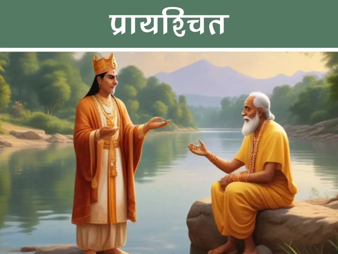 King with a saint