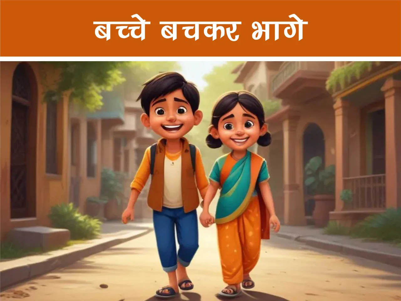 Two Kids cartoon image