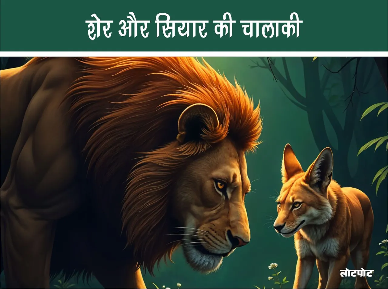 Jungle Story The Cunning of the Lion and the Jackal