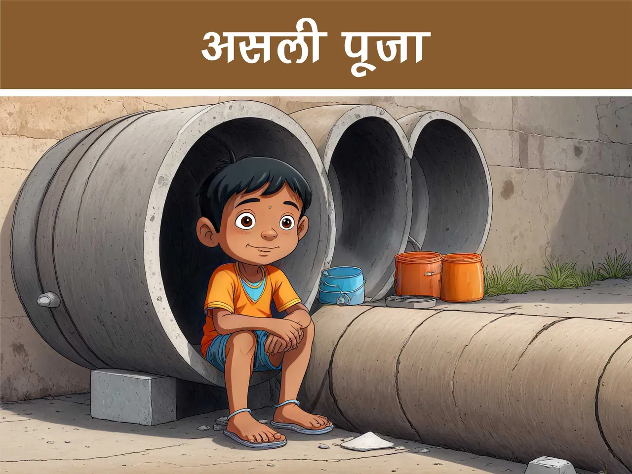 Cartoon image of a kid