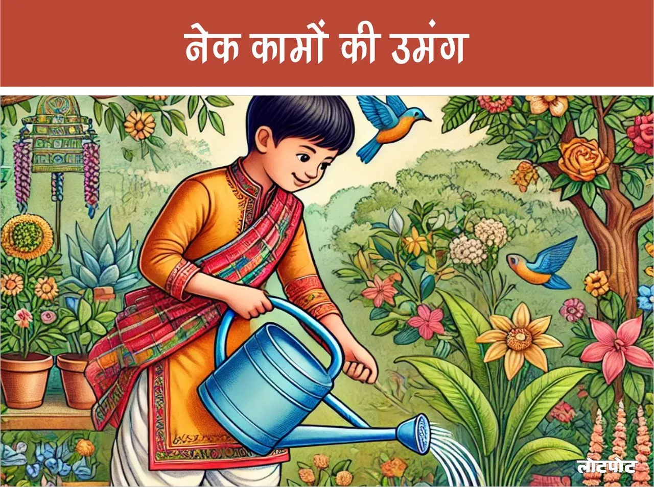 Children poem enthusiasm for good deeds