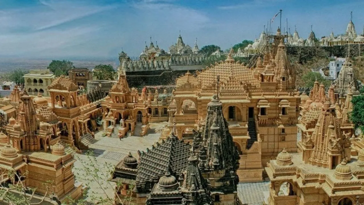 Why is the pilgrimage of Shatrunjaya mountain famous?