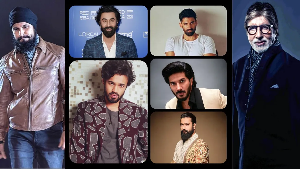 The manly look of men now in their mustaches and beards 