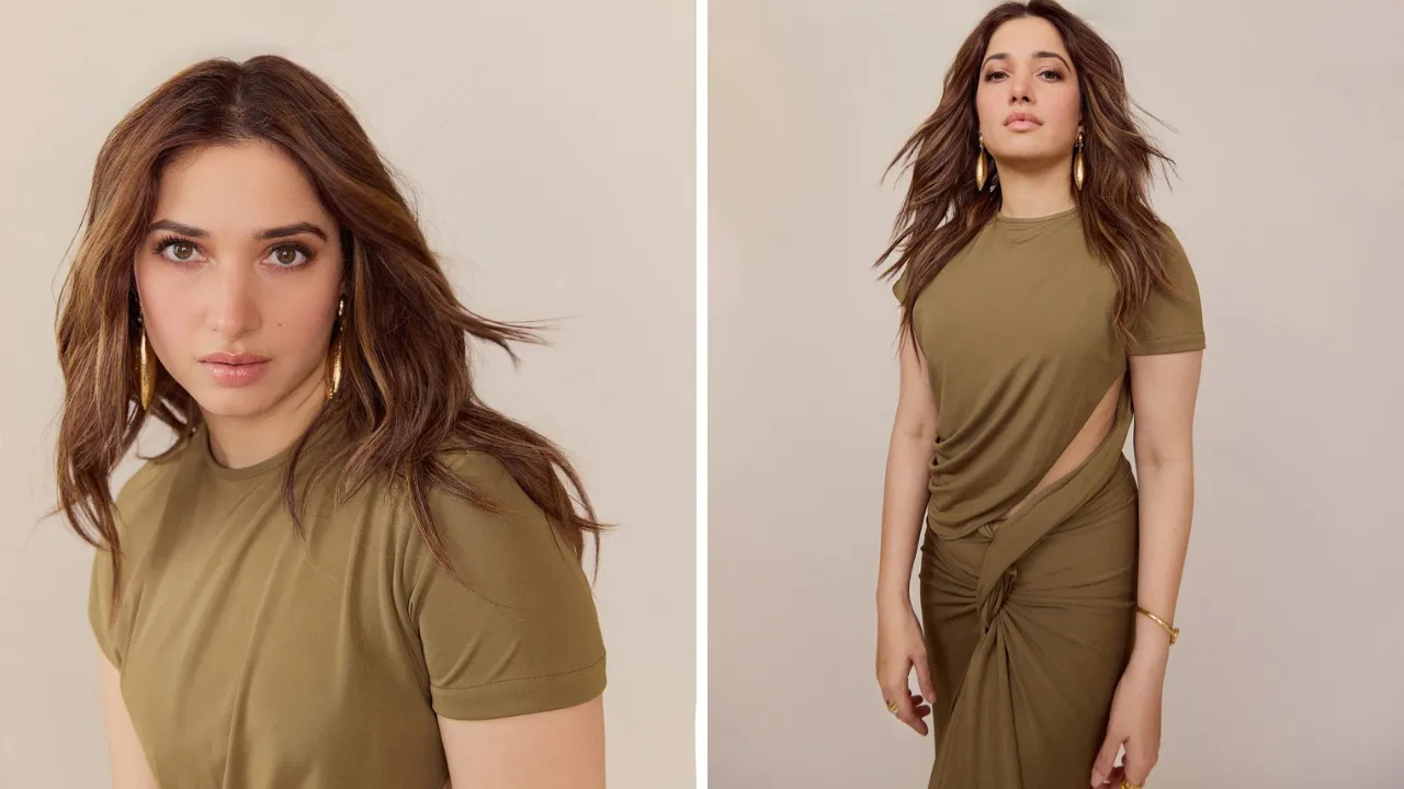 Tamannaah Bhatia's gorgeous look in olive cut-out gown goes viral!