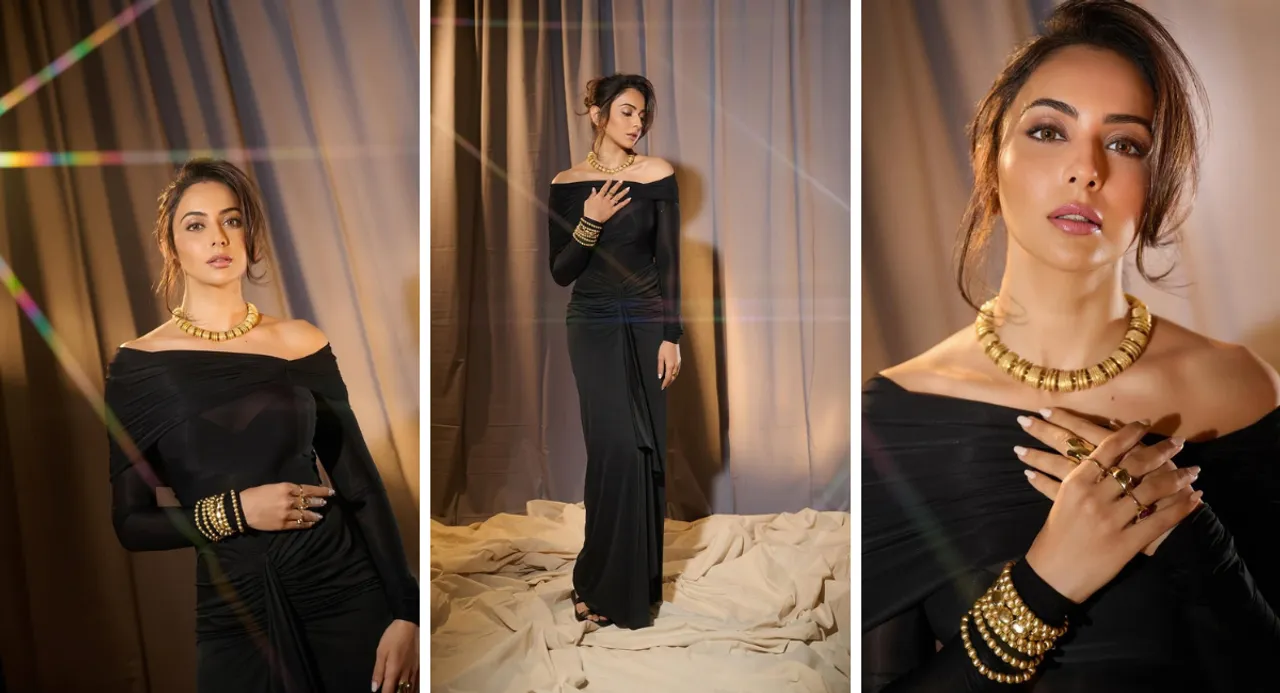 Rakul Preet Singh's black outfit: A stylish and glamorous look