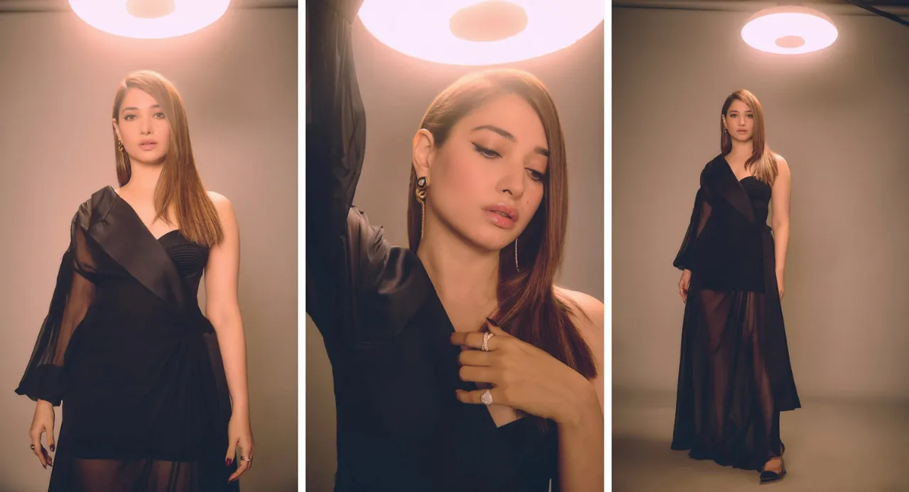 Tamannaah Bhatia's glamorous avatar in black outfit