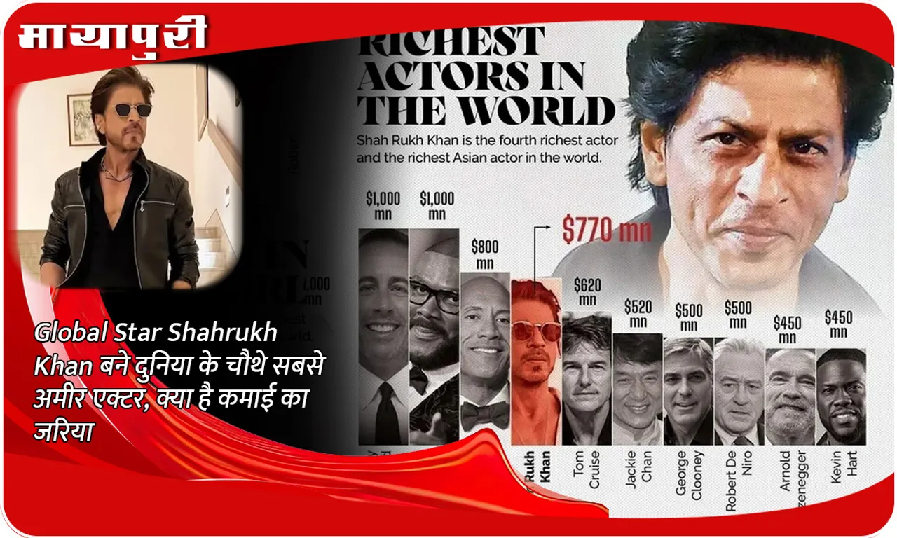 Global Star Shahrukh Khan became the fourth richest actor in the world what is his source of income