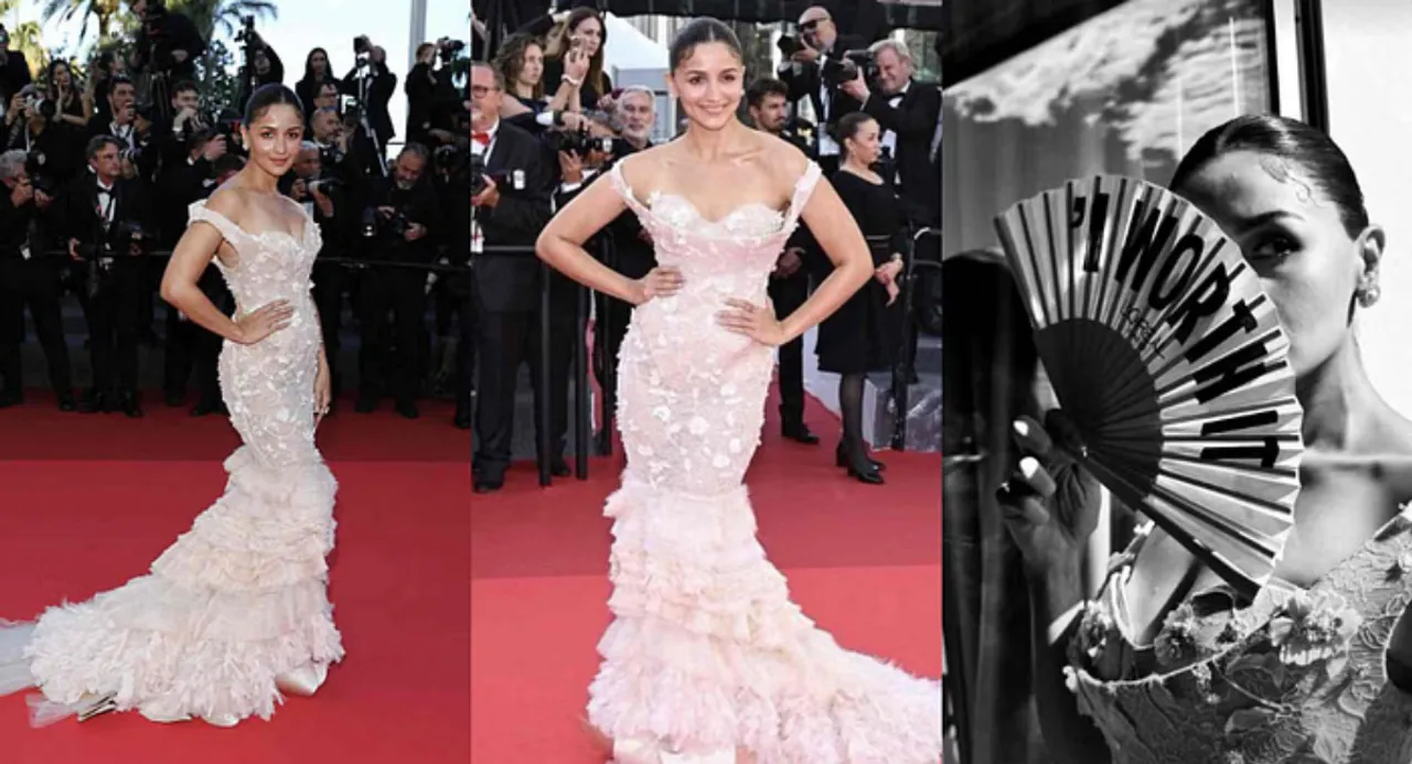 Cannes 2025: Alia Bhatt made a banging debut on the red carpet with a floral look, stunned in the very first glimpse