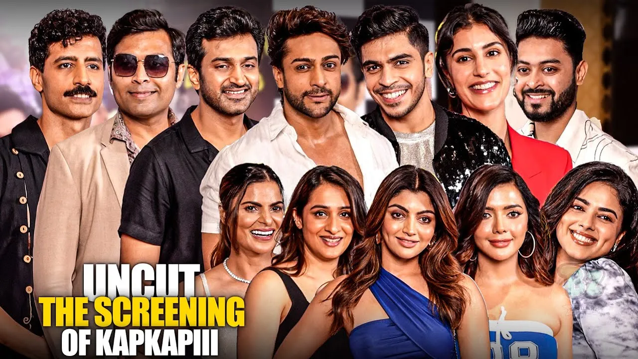 Tusshar Kapoor Akanksha Puri and Shalin Bhanot reached the special screening of Kapkapiii