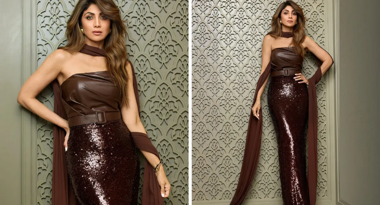 Shilpa Shetty Photo: Shilpa Shetty's glamorous look in brown outfit