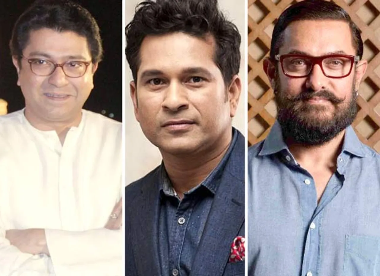 Star-studded evening at Aamir Khan's house, when everyone from Raj Thackeray to Sachin Tendulkar surprised the team of 'Sitare Zameen Par'!