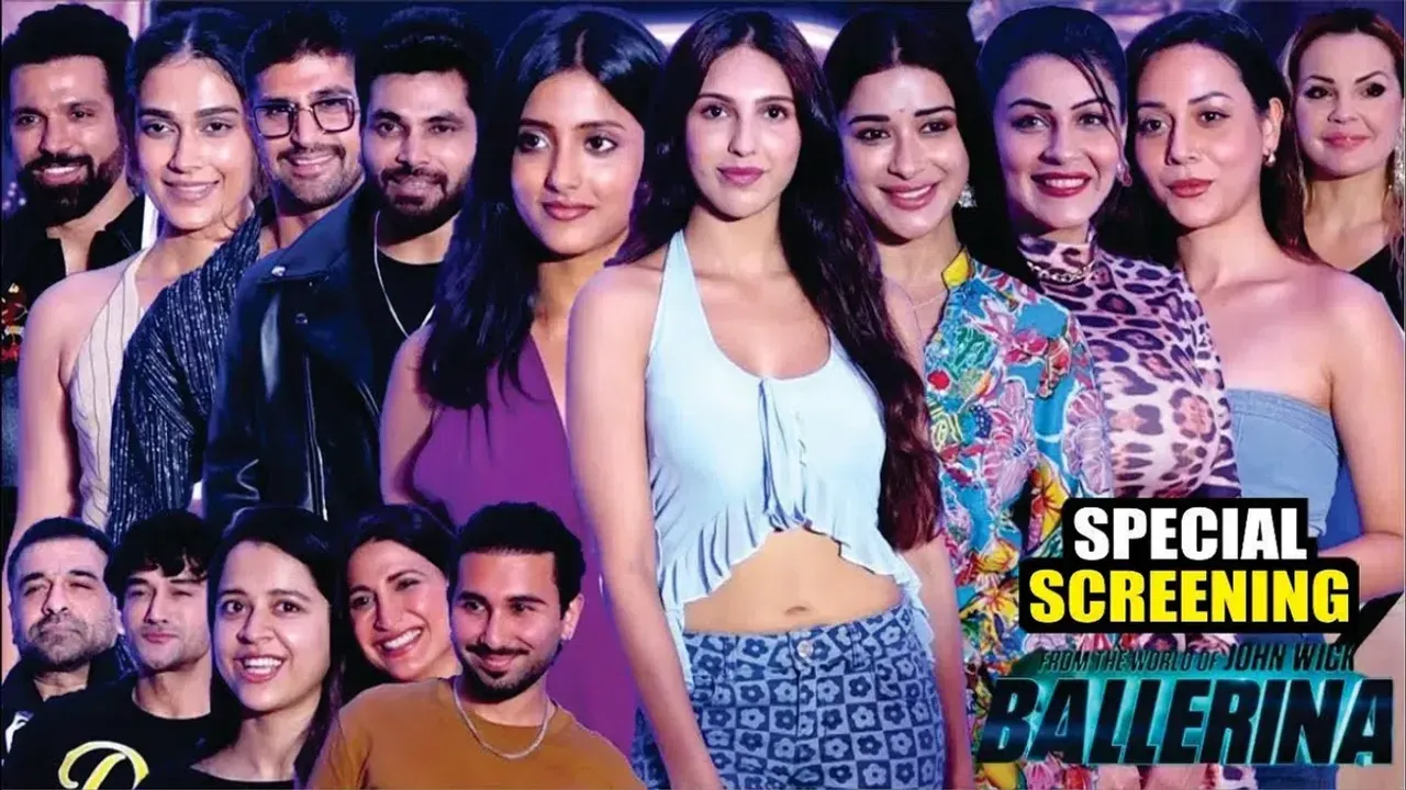 Huma Qureshi Patralekha Yamini Malhotra and Nyra Banerjee attended the special screening of Ballerina