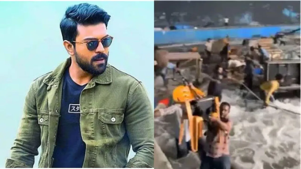Water tank bursts on set of Ram Charan The India House