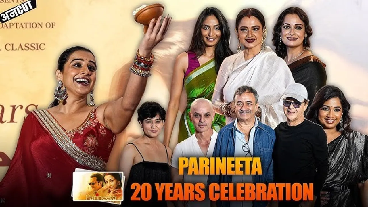 Vidya Balan Touches Rekha Feet at Parineeta Premiere Actress Showers Love and Blessings
